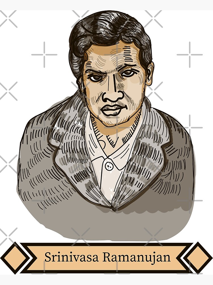 Srinivasa Ramanujan Indian Mathematician Portrait Illustration Stock  Illustration 2381544991 | Shutterstock