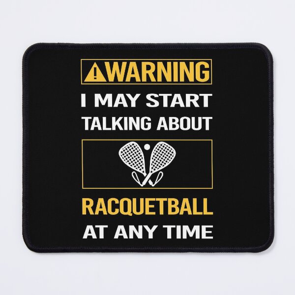 Item preview, Funny Warning Racquetball designed and sold by FulviaContreras.