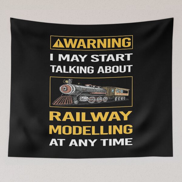 Item preview, Funny Warning Railway Modelling Model Railroading Train Trains designed and sold by FulviaContreras.