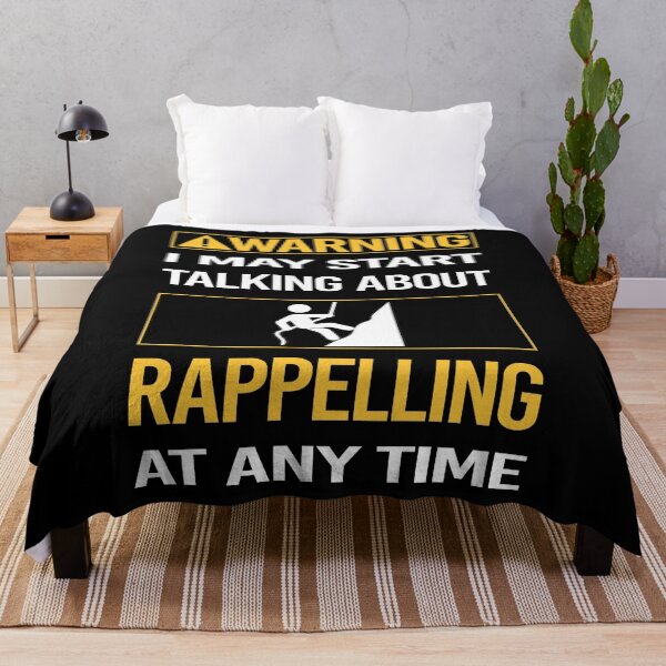 Item preview, Funny Warning Rappelling Rappel designed and sold by FulviaContreras.