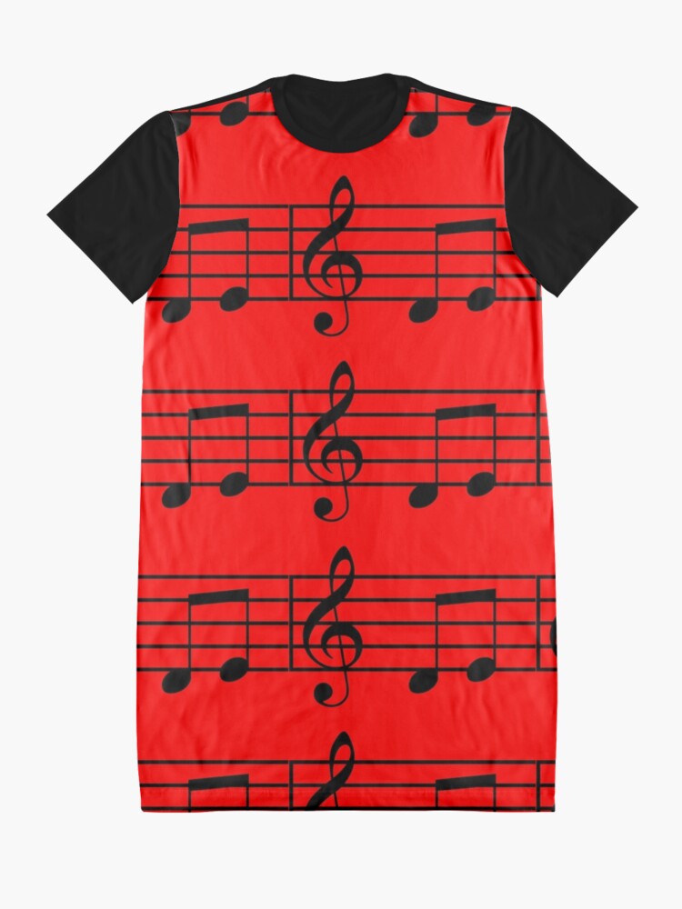 Alternate view of music notes Graphic T-Shirt Dress