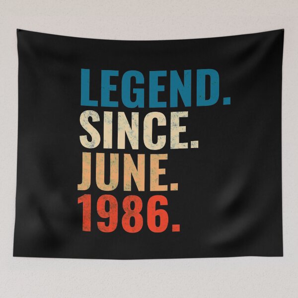 Item preview, Legend Since June 1986 Retro Vintage designed and sold by Teelogic.