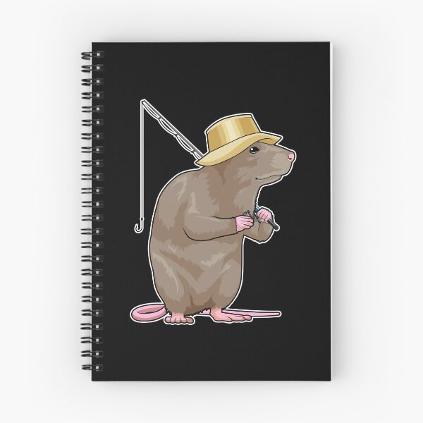 Artikelvorschau, Ratte beim Angeln mit Angelrute entworfen und verkauft von Snabdesign84.