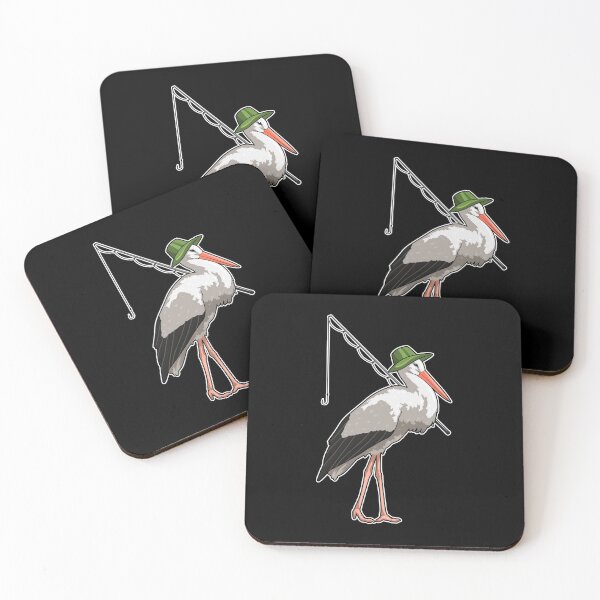 Item preview, Stork at Fishing with Fishing rod designed and sold by Snabdesign84.