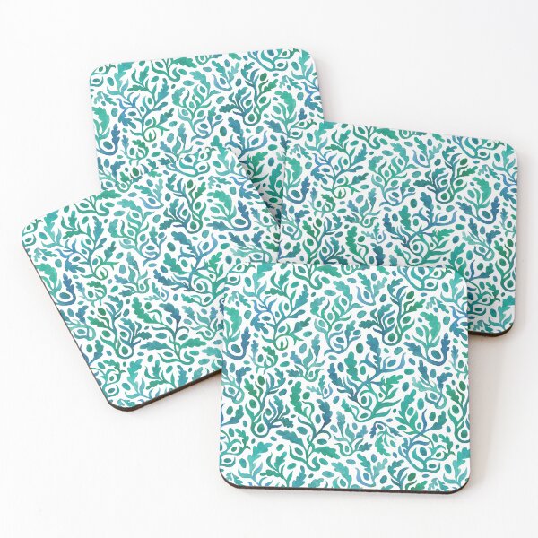 Item preview, Botanical swirls (white background) designed and sold by adrstefanska.