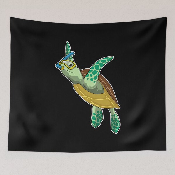 Item preview, Turtle at Diving with Snorkel designed and sold by Snabdesign84.