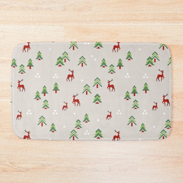 Item preview, Minimalistic Christmas Pineforest with Deer designed and sold by Melissa Plugge-Dekker.