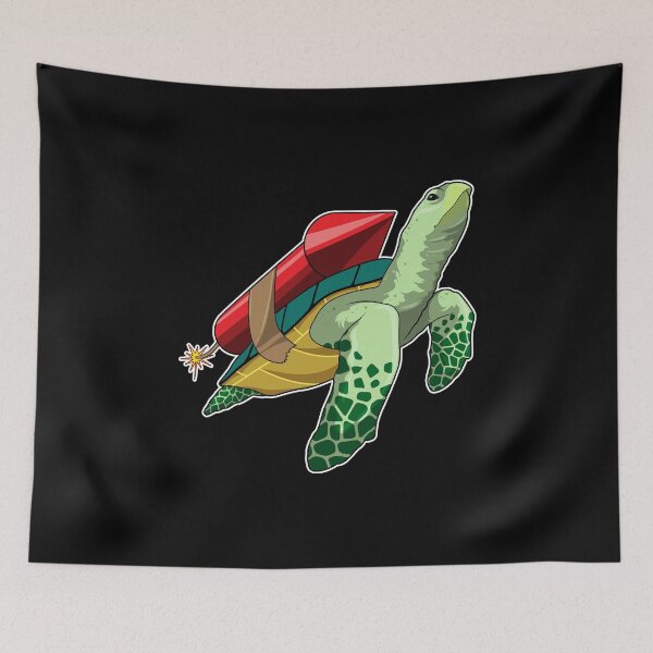 Item preview, Turtle with Rocket designed and sold by Snabdesign84.