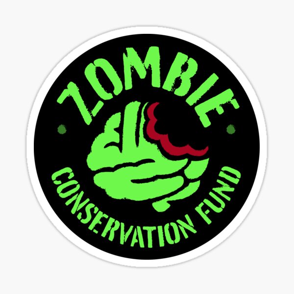 Zombie Conservation Fund (green) Sticker