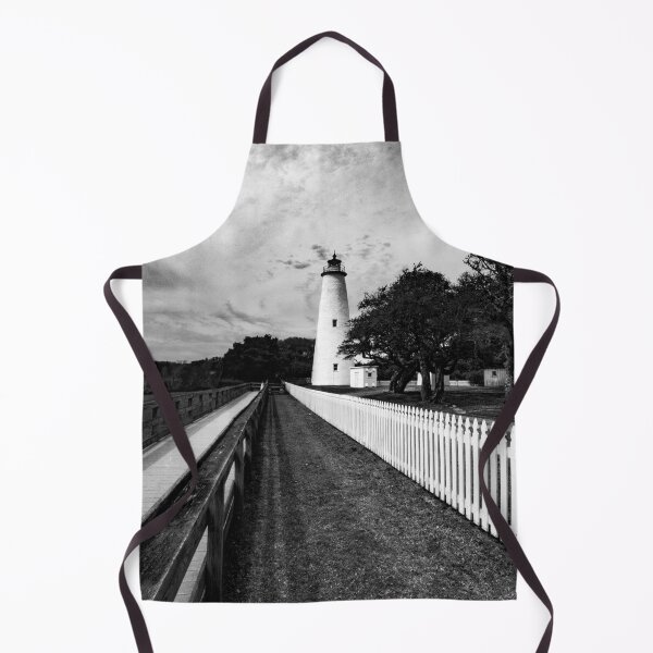 Item preview, Ocracoke Lighthouse Black and White designed and sold by nbrandsberg.