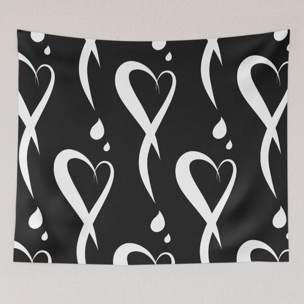 Item preview, Heart as exclamation point, bleeding heart, hand drawn/hand painted designed and sold by funnycolors.
