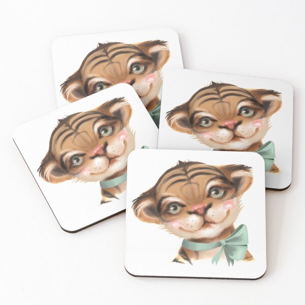 Item preview, tiger watercolor portraits designed and sold by Hartics.