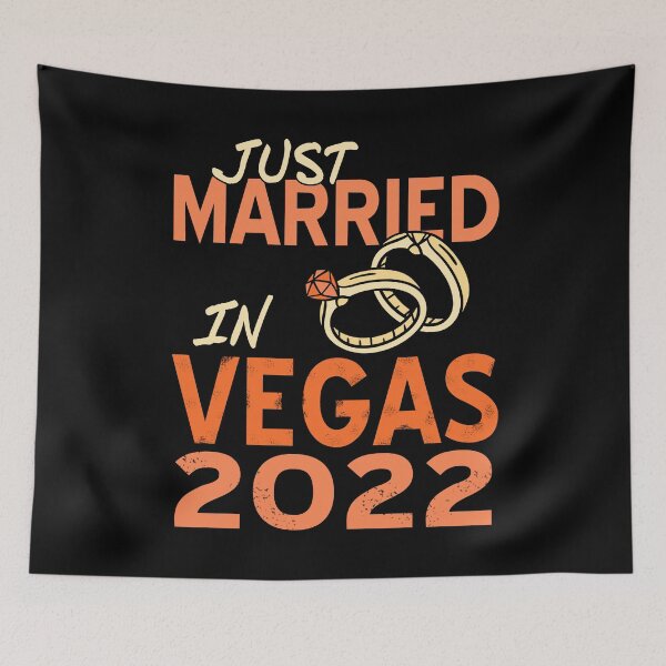 Item preview, Just married in Vegas 2022 designed and sold by NeXore.