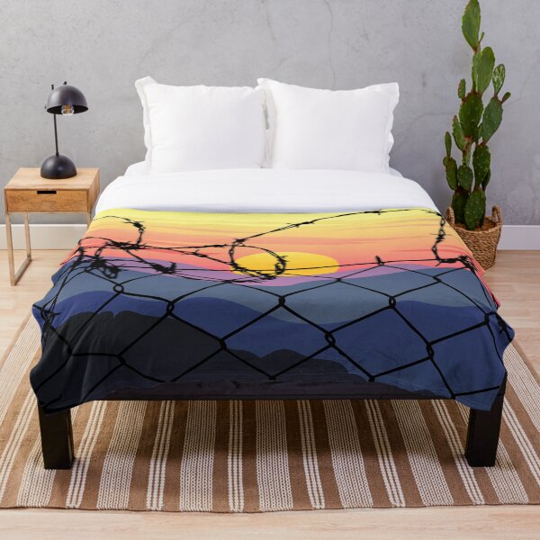 Item preview, Chainlink Fence at Sunrise designed and sold by RagdollGypzy.