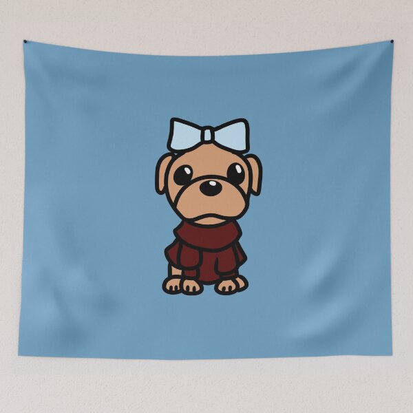 Item preview, Fashion toy dog with blue bowknot designed and sold by Bella510.