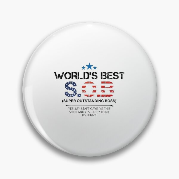 Item preview, World best SOB super Outstanding Boss, Gift For Boss designed and sold by Mouadox ★★★★★.