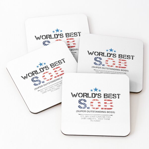 Item preview, World best SOB super Outstanding Boss, Gift For Boss designed and sold by Mouadox ★★★★★.
