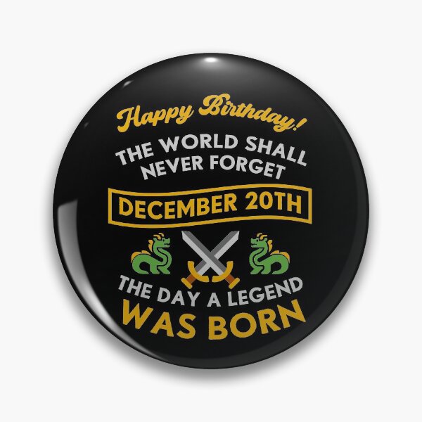 Item preview, December 20th The Day A Legend Was Born Dragons And Swords Design (Light) designed and sold by Graograman.