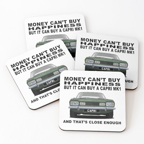 Item preview, Ford Capri Mk1 Green Classic Car Art Illustration designed and sold by Hamilton illustrations.