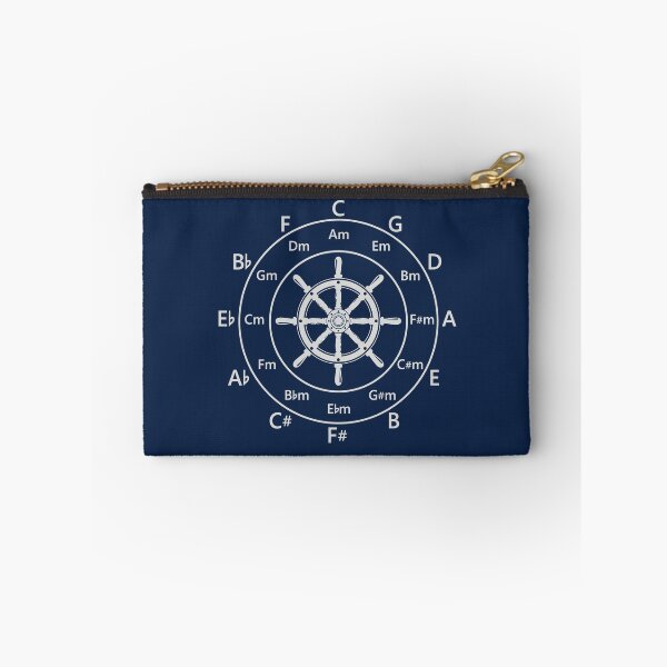 Item preview, Circle of Fifths Ship Steering Wheel Dark Theme designed and sold by nightsworthy.