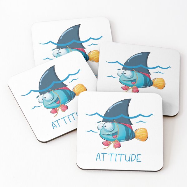 Item preview, Attitude, shark or fish designed and sold by Teedefy.