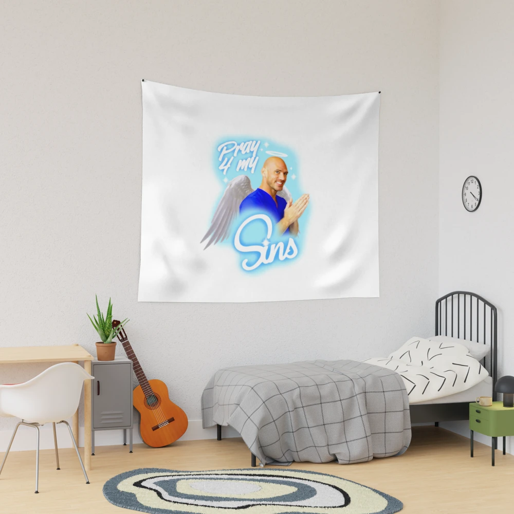 Johnny Sins - Pray 4 My Sins Tapestry for Sale by DonJuanStudios |  Redbubble