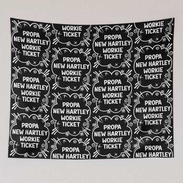 Artikelvorschau, PROPA NEW HARTLEY WORKIE TICKET ein freches Design für Leute aus New Hartley im Nordosten Englands entworfen und verkauft von robimerch.