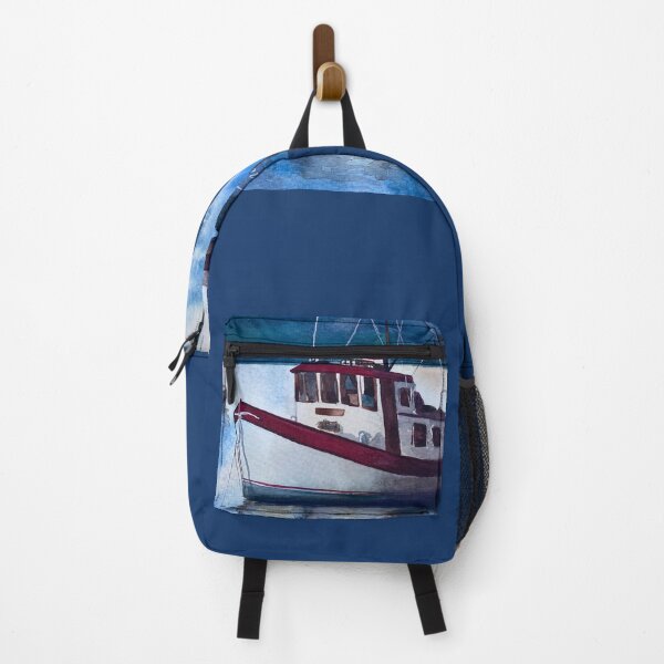 Item preview, Fishing Trawler boat on the sea sunset in the mountains view designed and sold by Arteaventura.