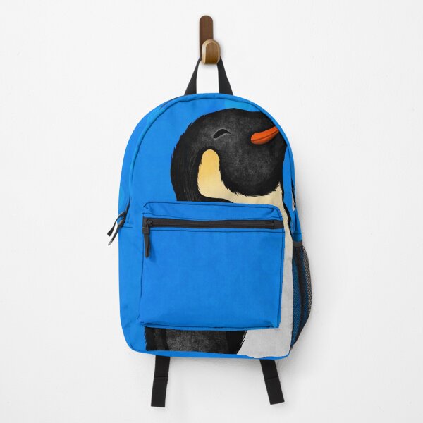 Item preview, Penguin Sunning on Blue background designed and sold by blackdogshop.