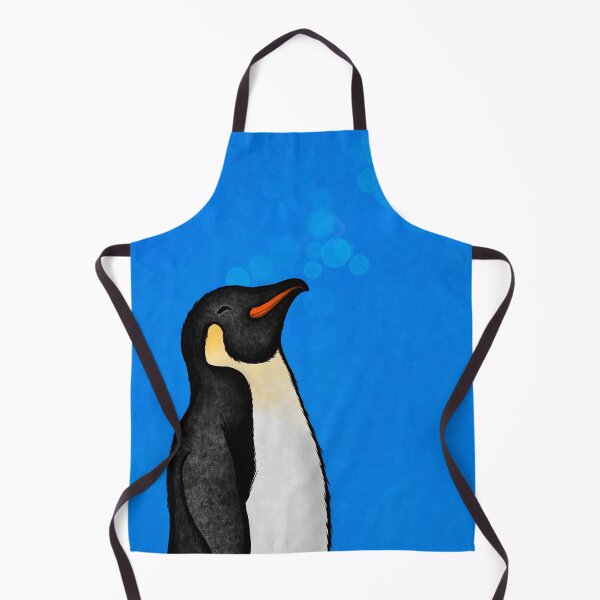 Item preview, Penguin Sunning on Blue background designed and sold by blackdogshop.