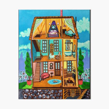 Aperçu de l'œuvre Intérieur de la maison heureuse créée et vendue par jwintercollins.