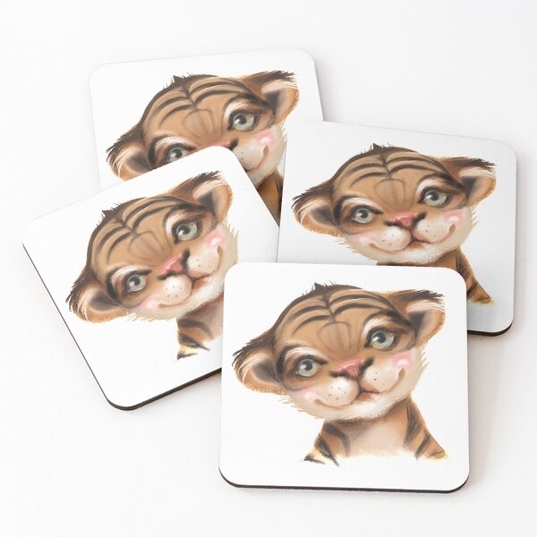 Item preview, tiger watercolor portraits designed and sold by Hartics.