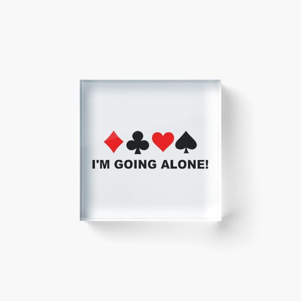 Item preview, I'm Going Alone!, Euchre, Card Game designed and sold by lfinkbeiner12.