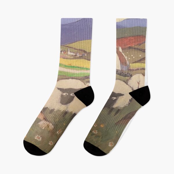 Item preview, Sheep dog and Sheep in Field designed and sold by GOTOCREATE.