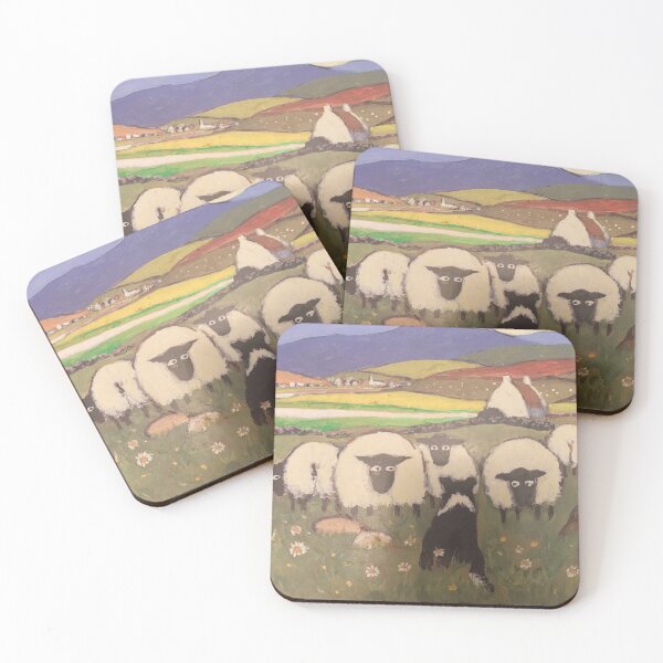 Item preview, Sheep dog and Sheep in Field designed and sold by GOTOCREATE.