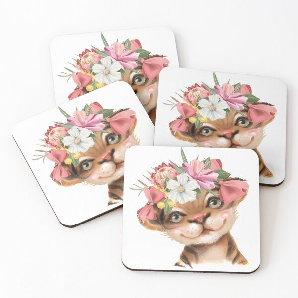 Item preview, tiger watercolor portraits designed and sold by Hartics.