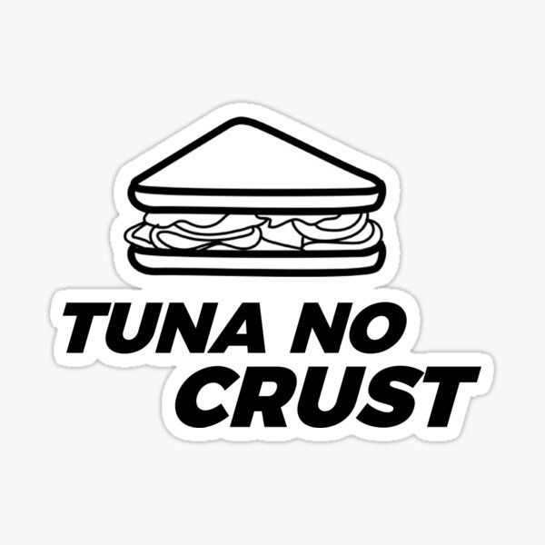 Funny Tuna No Crust T-Shirt for Car and Movie Enthusiasts