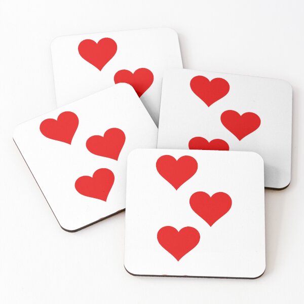 Item preview, Valentine's Day Hearts single white designed and sold by VJKTees.