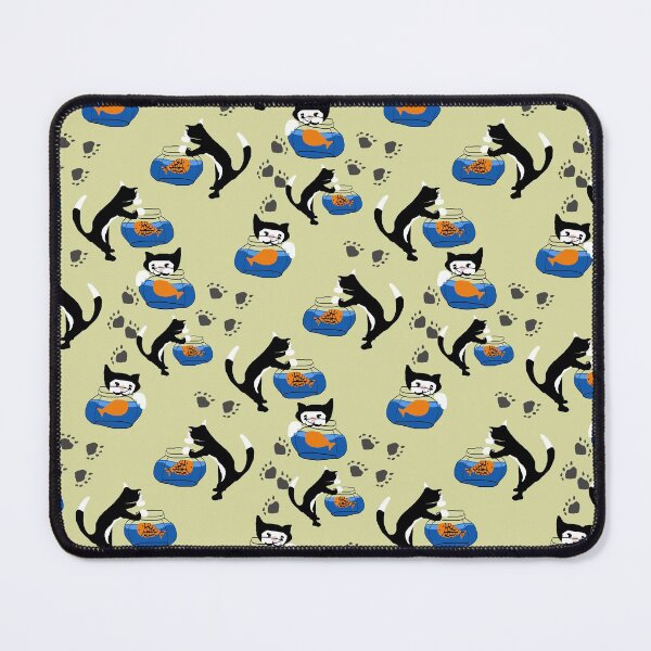 Item preview, Cat and Fishbowl designed and sold by bloomingvine.
