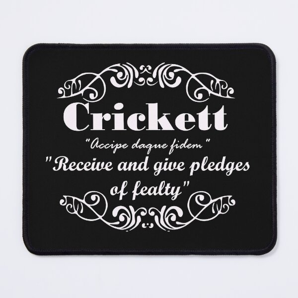 Item preview, Crickett Surname family name last name motto designed and sold by BagTown Clans.