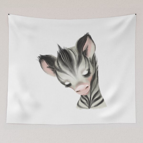 Item preview, zebra watercolor portraits designed and sold by Hartics.