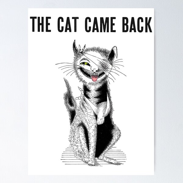 The Cat Came Back Vintage Sheet Music Cover Remix vibrant blue