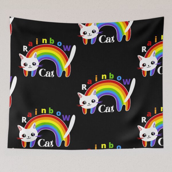 Aperçu de l'œuvre Chat arc-en-ciel créée et vendue par Dream70.