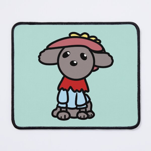 Item preview, Fashion Toy Poodle with red shawl, blue sweater and pink big hat designed and sold by Bella510.