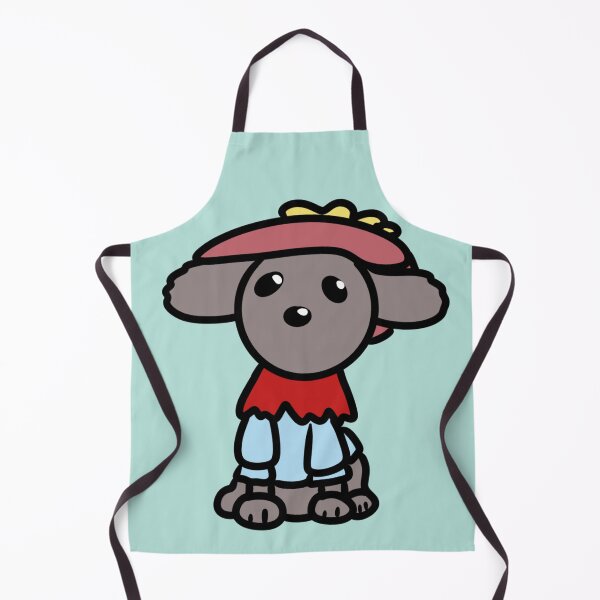Item preview, Fashion Toy Poodle with red shawl, blue sweater and pink big hat designed and sold by Bella510.