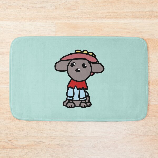 Item preview, Fashion Toy Poodle with red shawl, blue sweater and pink big hat designed and sold by Bella510.