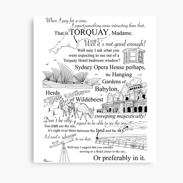 Item preview, Fawlty Towers - Basil vs Mrs Richards. Torquay Hotel Bedroom Window   designed and sold by MetaCortexds.