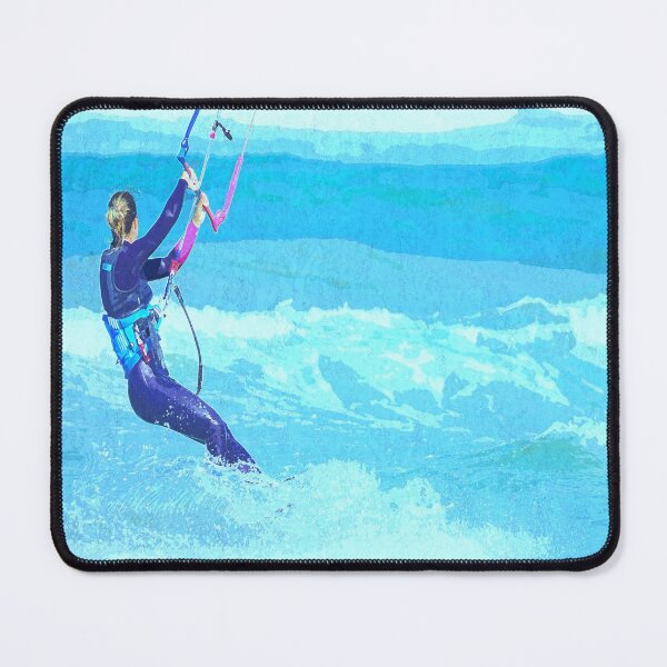 Item preview, Kitesurfing Surfing girl Water Painting designed and sold by CuteDesigns1.