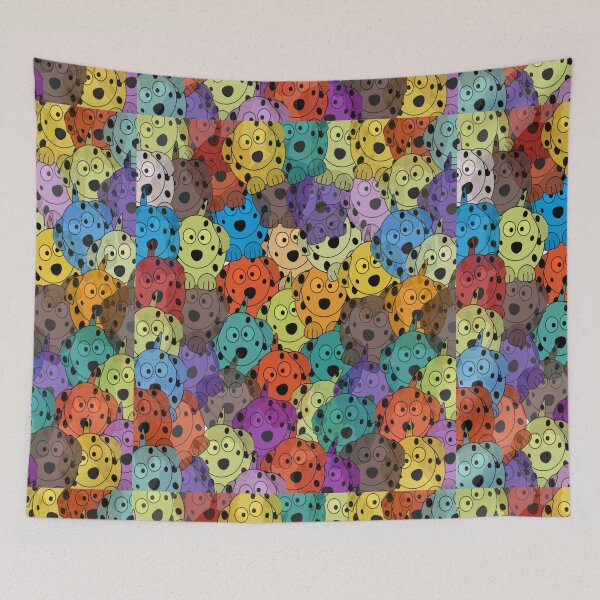 Item preview, Colorful dogs pattern. designed and sold by DaliaSabryTee.