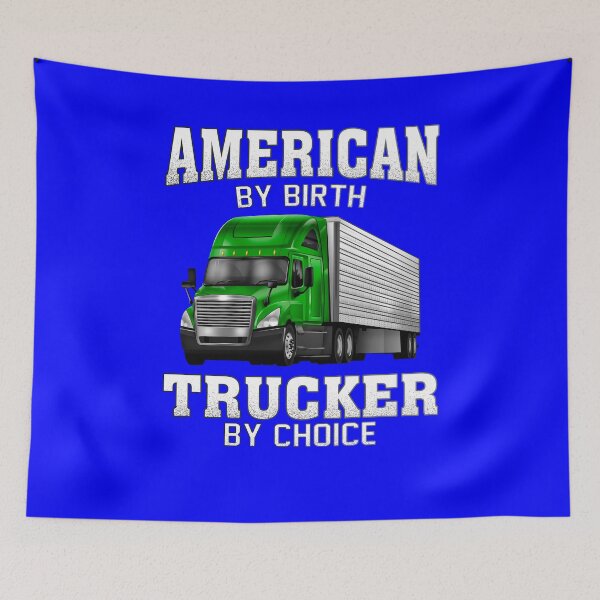 Item preview, Big Rig Trucker American By Birth Trucker By Choice  designed and sold by fantasticdesign.